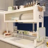 Kitchen Sink Storage Rack Multi-Function Dish Drying Shelf Over-Sink Organizer Bowl Cabinet