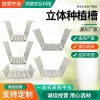 Strawberry Planting Trough PVC 3D with Built-in Drainage Greenhouse Soilless Cultivation Equipment Vertical Growing Rack