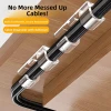 No-Drill Invisible Cable Organizer, Self-Adhesive Wire Fixer, Data Line Clip for Cable Management and Network Routing