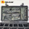 Custom Mesh Lid Organizer Bag for Pelican 1535 Case - Laptop Compartment