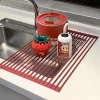 Chushinmi - Silicone Collapsible Dish Drying Rack, Kitchen Organizer, Sink Utensil Holder for Bowls and Chopsticks