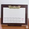 Wenmo 100% Cotton Watercolor Paper 2026 Wall Calendar/Monthly Planner 300g DIY Calendar Sheet Sketch Marker Compatible