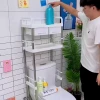 Freestanding Bathroom Toilet Storage Rack, Multi-Tier Organizer for Above-Toilet Space