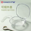 Yandi Retainer Storage Case for Kids - Lightweight Portable Box for Orthodontic Aligners and Dentures