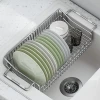 Shengxitao 304 Stainless Steel Expandable Dish Drainer Basket for Kitchen Sink, Dish Rack Organizer