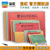 Baohong Artist Grade Watercolor Pad - 100% Cotton Pulp, 300gsm, Glued on Four Sides, Available in 16K, 8K, 4K with Cold Press or Hot Press Texture