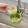 Kitchen Sink Strainer Basket Push-Type Food Residue Separator Filter Hanging Storage Rack
