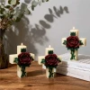 PJ0040 Rose Embossed Cross Silicone Mold - For Candles, Aromatherapy, Soap, Plaster, and DIY Crafts
