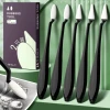 Sketch Blending Knife Set for Artists – Highlight, Detail, Shadow Blending Tools with Cotton Swabs, Scrapers, Sponge Tips, and Replacement Heads for Still Life Drawing