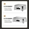 Stainless Steel Food Warmer for Hotels and Breakfast Buffets - Commercial Flip-Top Chafing Dish with Insulation; Compatible with Induction Cookers