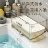 Sponge Drain Rack for Kitchen Countertop - No-Drill Sink Organizer for Cloths and Narrow Edge Faucet Storage