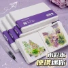 Portable Watercolor Sketchbook – 100% Cotton Mini Square Pocket Book for Travel, On-the-Go Sketching, Tear-Off Art Pages