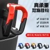 Universal Front Mount Hook for E-Bikes and Motorcycles, No-Drill Helmet and Delivery Bag Hanger