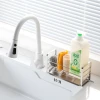 onlycook 304 Stainless Steel Kitchen Rack with Narrow Edge for Sink, Dishcloth Drainer, and Sponge Basket