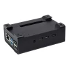Waveshare Raspberry Pi 4 Aluminum Alloy Rail Case with Cooling Fan and Heatsink