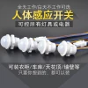 220V Infrared Human Body Sensor Switch, Compact Recessed Mount Probe for Smart Hallway Lighting with Delay and Sound-Control