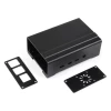 Aluminum Alloy DIN Rail Case for Raspberry Pi 4 with Cooling Fan and Heatsink - Spacious Interior