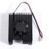 Raspberry Pi CM5 Dedicated Aluminum Alloy Heatsink with Integrated Fan, 4-Wire PWM Speed Control, 5V 3007