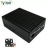 Raspberry Pi 5 Development Board Aluminum Alloy Case with Built-in Metal Heat Sink Columns and 4-Wire PWM Fan