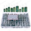 810-Piece Assorted Kit of 36 Types Aluminum Electrolytic Capacitors 1uF~1500uF Through-Hole High-Frequency Capacitors 10V~63V Boxed