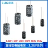 Through-Hole High-Frequency Aluminum Electrolytic Capacitor 2.2µF (50V-450V) Green/Gold for Repair and DIY