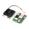 Waveshare Raspberry Pi Compute Module CM4 Dedicated Cooling Fan 3007 5V/12V Low Noise Thermal Pad