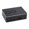 Dual Cooling Fan Aluminum Alloy Brushed Case Designed Specifically for Raspberry Pi 4