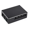 Waveshare Raspberry Pi 4 Case with Dual Cooling Fans, Metal Frosted Chassis