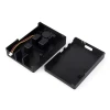 Raspberry Pi 5 Dedicated Aluminum Alloy Striped Vented Metal Case with Cooling Fan and Thermal Columns