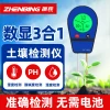 Zhenbing Soil Tester for Gardening Pots Precision Soil Moisture pH Water Temperature Acid-Base Sensor