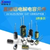 Through-Hole Aluminum Electrolytic Capacitor 10/16/25V/35/50V/100/220/470/1000/2200uF